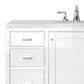 James Martin Vanities Addison 48" Single Bathroom Vanity in Glossy White with 3 cm Arctic Fall Solid Surface Top and Rectangular Sink, , large