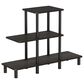 HOMLUX Turn-N-Tube 3-Tier Display Rack in Espresso and Black, , large