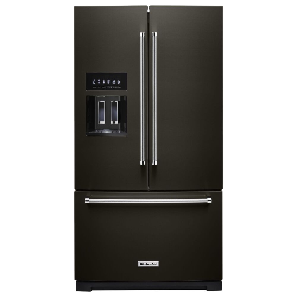 KitchenAid 26.8 Cu. Ft. Standard-Depth French Door Refrigerator with Exterior Ice and Water Dispenser, , large