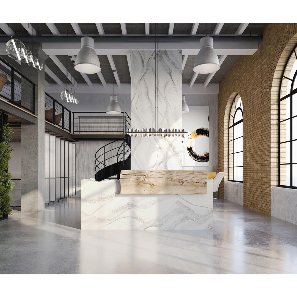 Cambria Luxury Harlow 3cm Quartz Countertop in White and Gray, , large