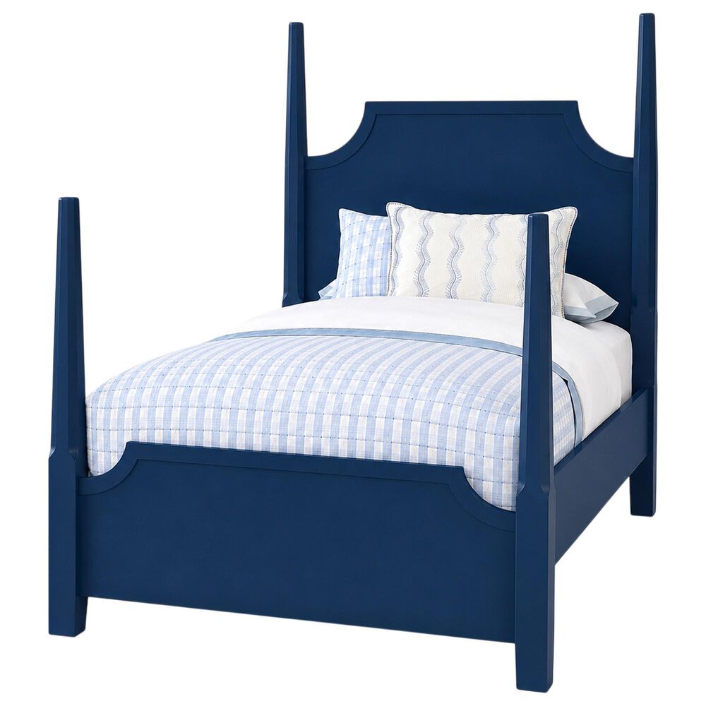 Viceray Collections Tide and Timber Twin Poster Bed in Luxe Blue Oak, , large