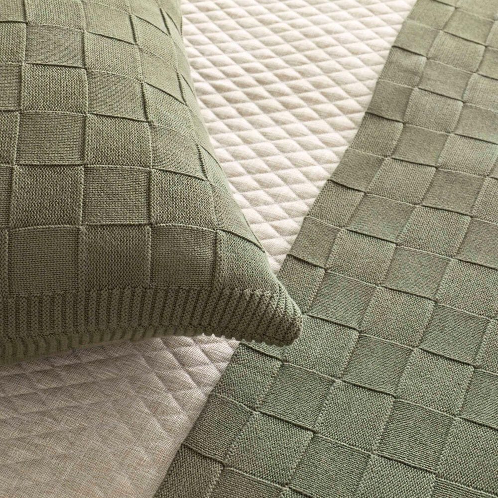 Ann Gish Cesta 20&quot; x 20&quot; Throw Pillow in Olive, , large