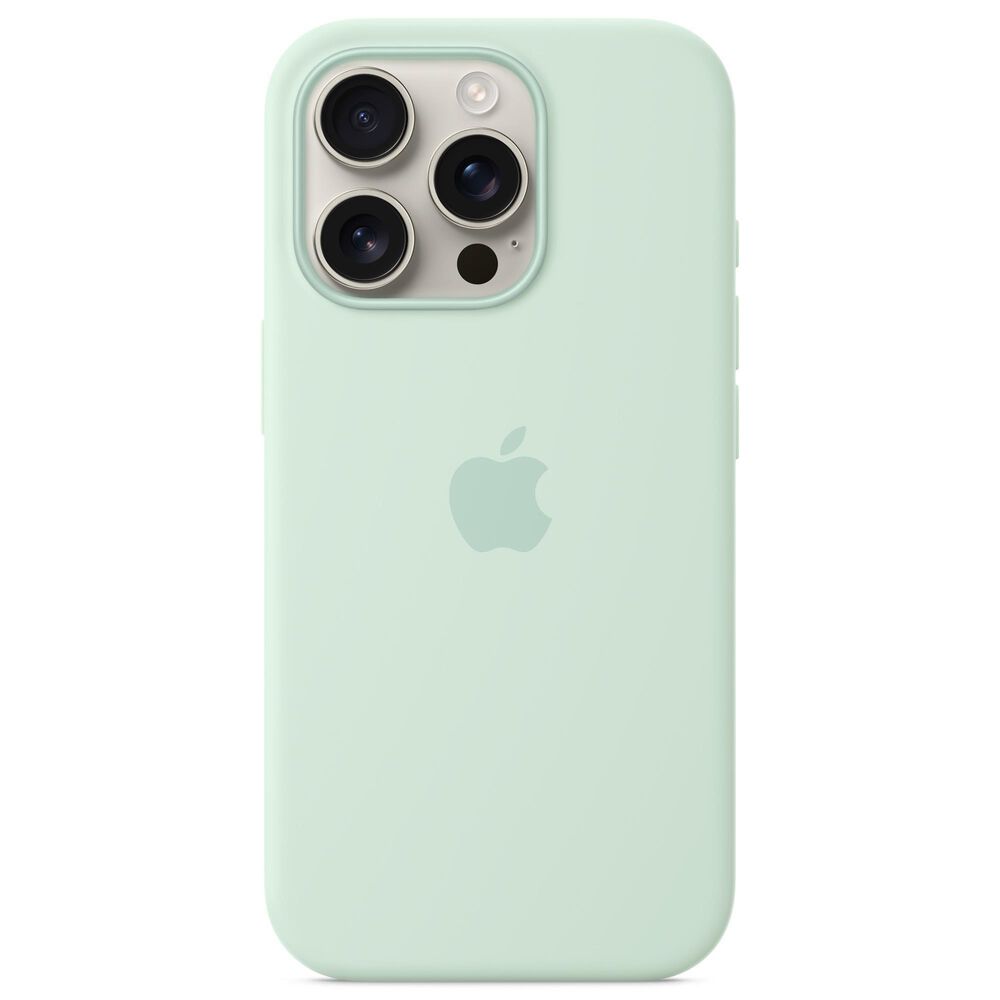 Apple Silicone Case with MagSafe for iPhone 16 Pro in Aquamarine, , large
