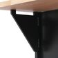 HOMLUX 56.5"" Kitchen Island with Drop Leaf in Black and Natural, , large