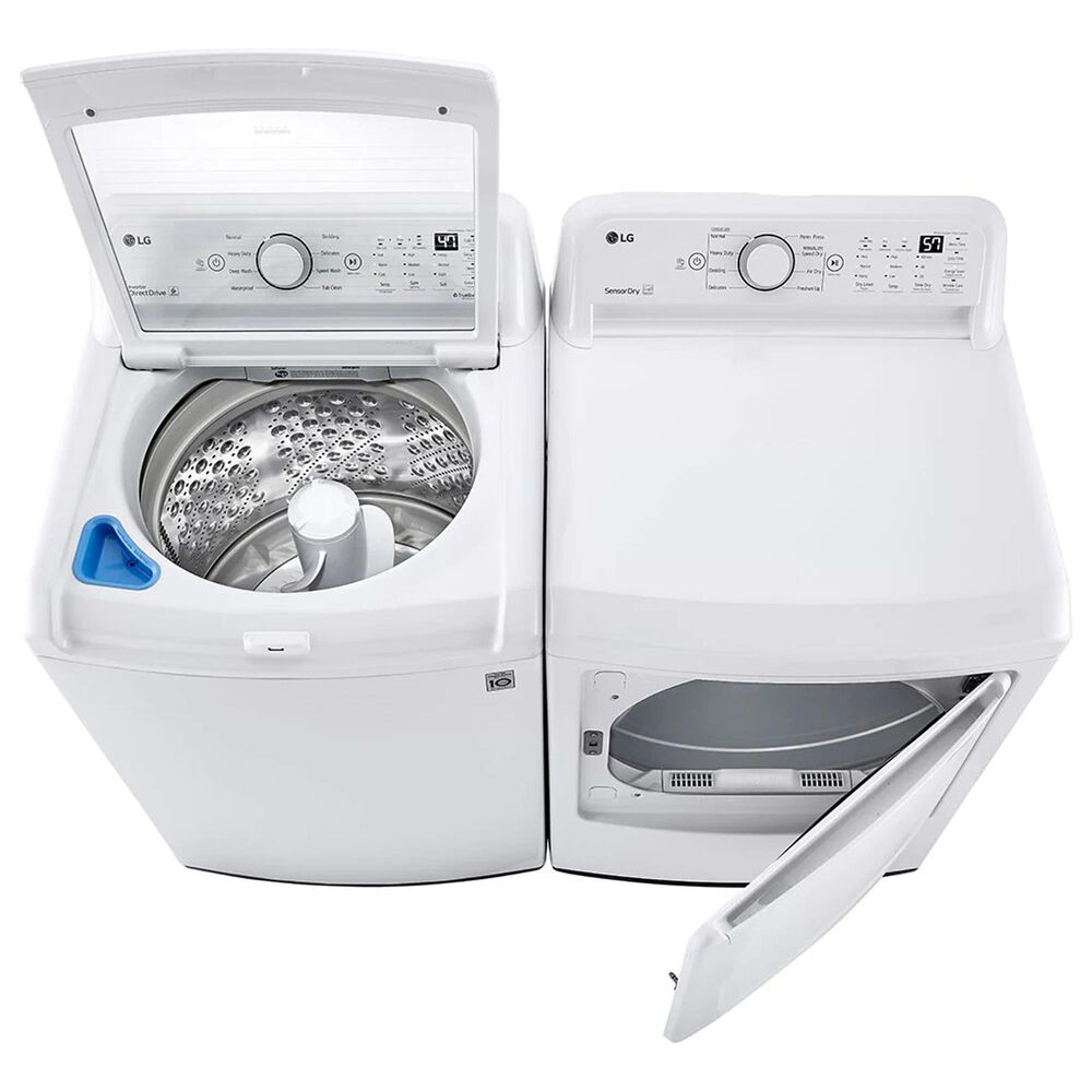 LG 7.3 Cu. Ft. Ultra Large Capacity Electric Dryer with Sensor Dry Technology in White, , large