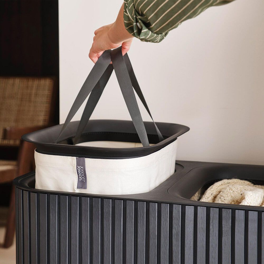 Joseph Joseph Tota Luxe 90L Laundry Separation Basket in Black, , large