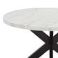 Steve Silver Xena 5-Piece Round Dining Set in White and Ebony, , large