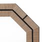 Baxton Studio Mirai Octagon Accent Mirror in Natural and Black, , large
