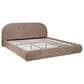 Jennifer Taylor Home Archie King Upholstered Platform Bed in Taupe Brown, , large
