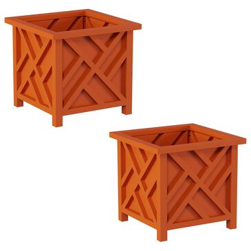 Timberlake 14.75" Planter Box in Terracotta (Set of 2), , large