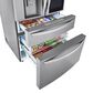 LG 2-Piece Kitchen Package with 22.3 Cu. Ft 4-Door French Door Refrigerator and Single Door Freezer in Stainless Steel, , large