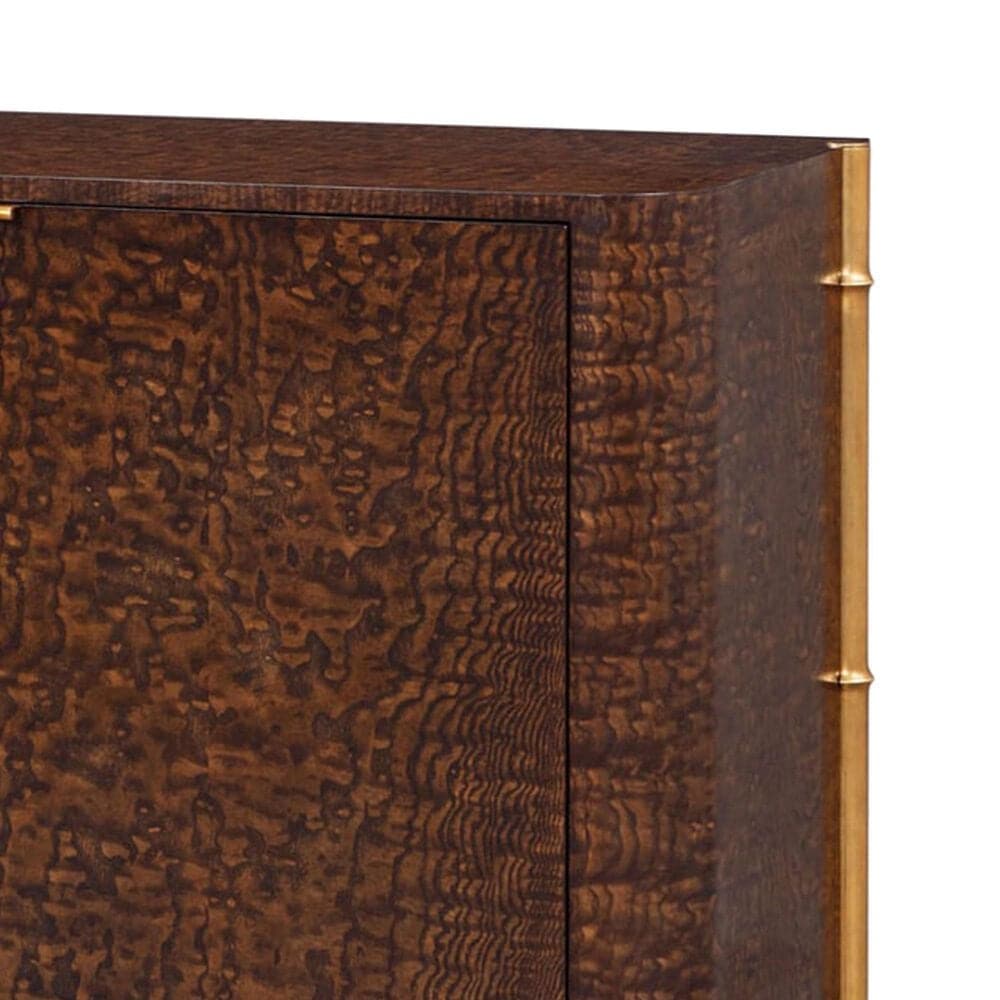 Theodore Alexander Kesden Sideboard with Leg in Pyramid Brown and Satin Brass, , large