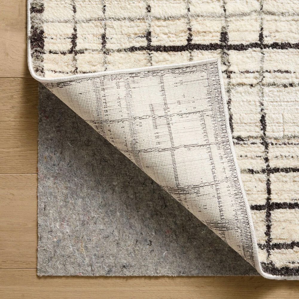 Loloi Bleecker Ivory and Charcoal 9&#39;2&quot; x 13&#39; Area Rug, , large