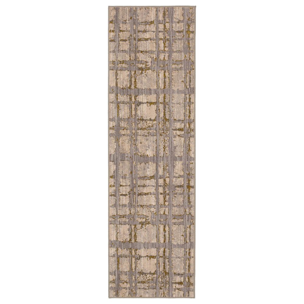 Karastan Axiom Chiasma 92113-00527 2"4" x 7"10" Gold Runner, , large