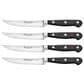 Wusthof Classic Steak Knife in Stainless Steel and Black (Set of 4), , large