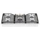 Cafe 2-Piece Kitchen Package with Matte Black 30" Smart Built-In Convection Single Wall Oven and Stainless Steel 36" Gas Cooktop, , large