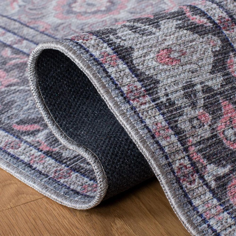 Safavieh Serapi 6&#39;7&quot; Square Grey and Pink Area Rug, , large