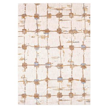 Drew and Jonathan Home Artisan Mirage 91678-10037 8" x 11" Brushed Gold Area Rug, , large