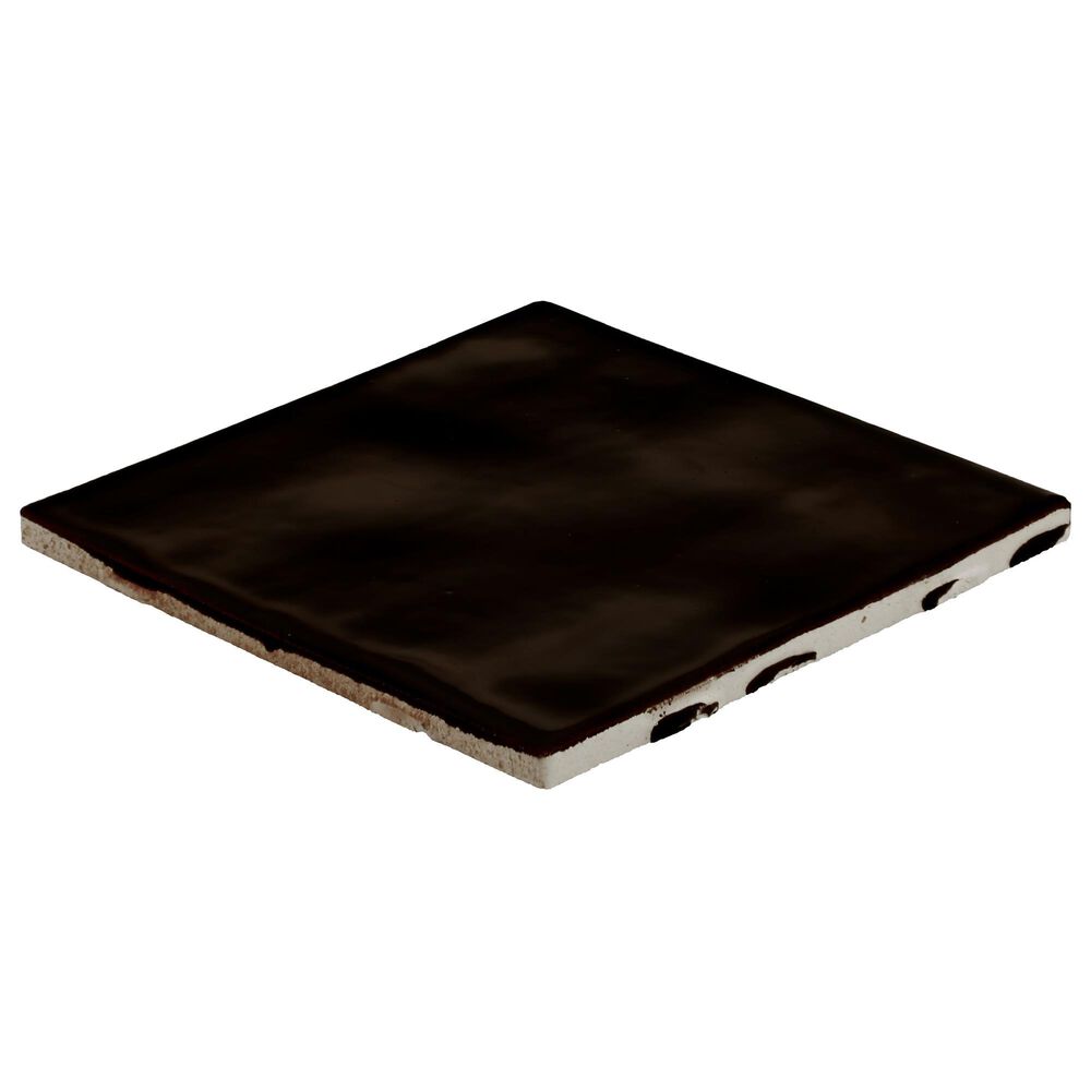 Dal-Tile Nu Bare Ebony 4" x 4" Square Handcrafted Ceramic Tile, , large