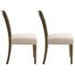 Hearth and Haven Upholstered Side Chair with Beige Cushion in Light Brown (Set of 2), , large