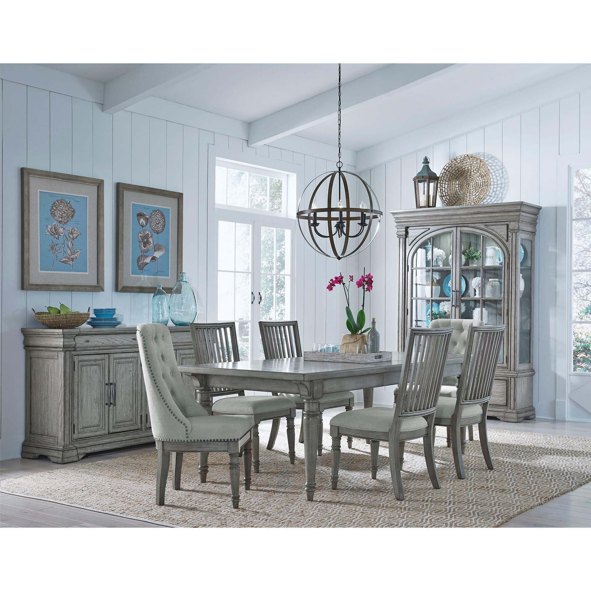 7 piece 2025 gray dining set