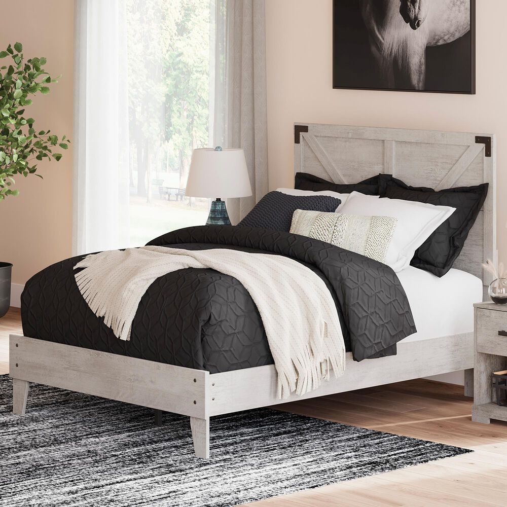 Ashley Shawburn Full Platform Bed in Gray, , large