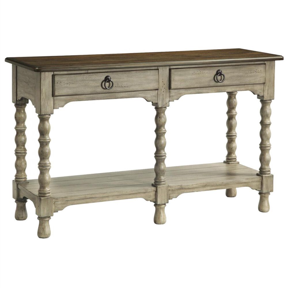 Flexsteel Plymouth Sofa Table with Drawers in Whitewash, , large