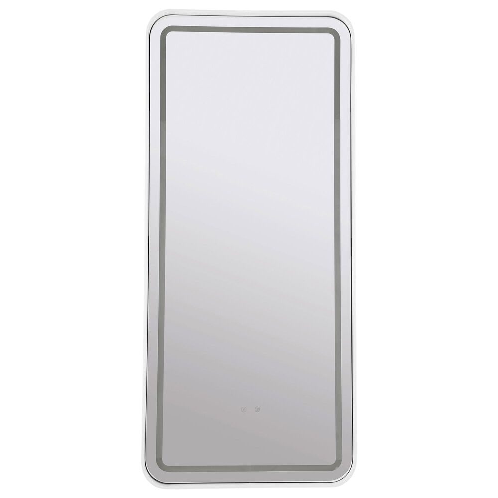 Coaster Glendora LED Standing Mirror in White, , large