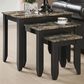Monarch Specialties Nesting Table in Cream, Onyx, Gray and Espresso (Set of 3), , large