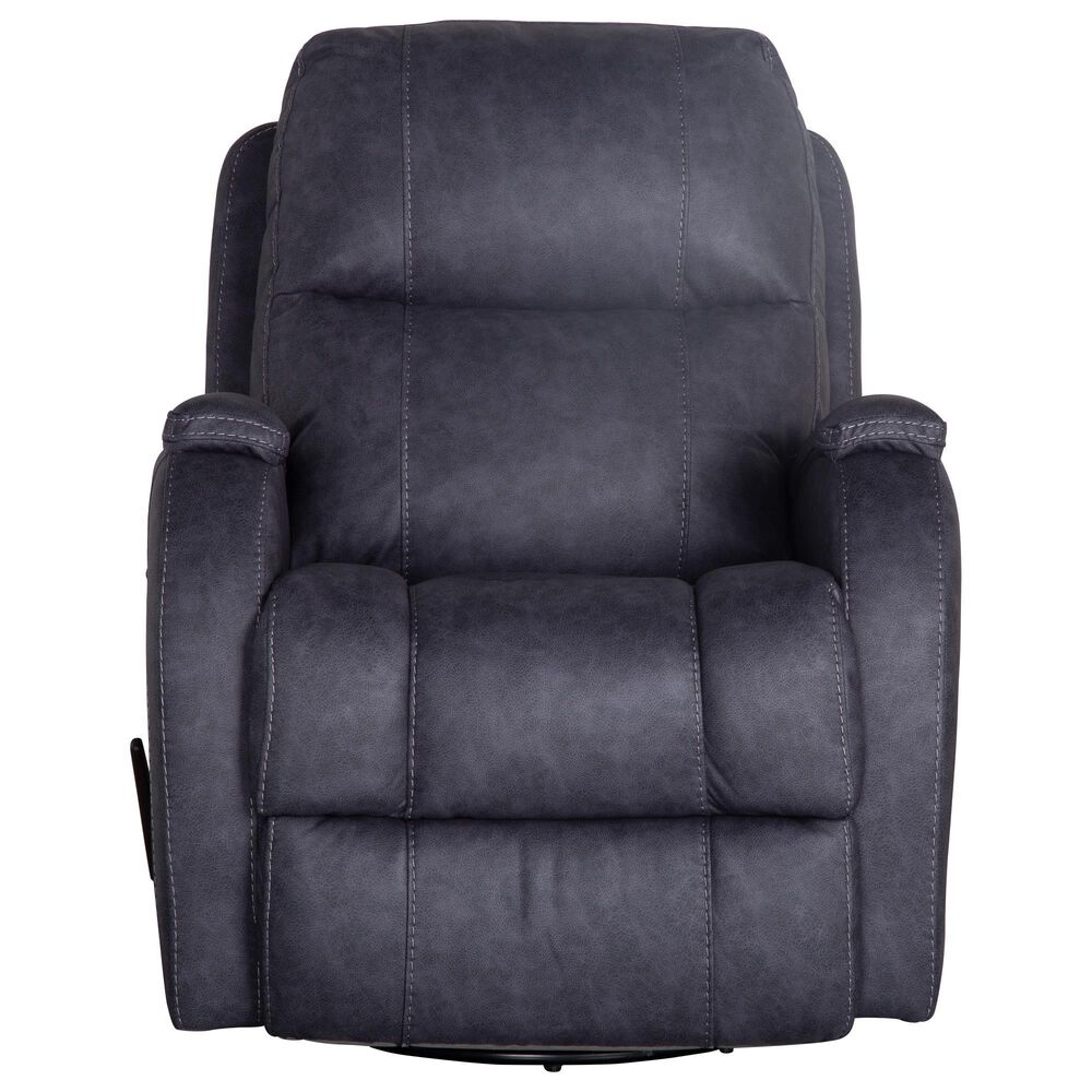 HomeStretch Zena Manual Swivel Glider Recliner in Bolero Graphite, , large