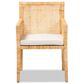 Baxton Studio Karis Arm Chair in Natural, , large