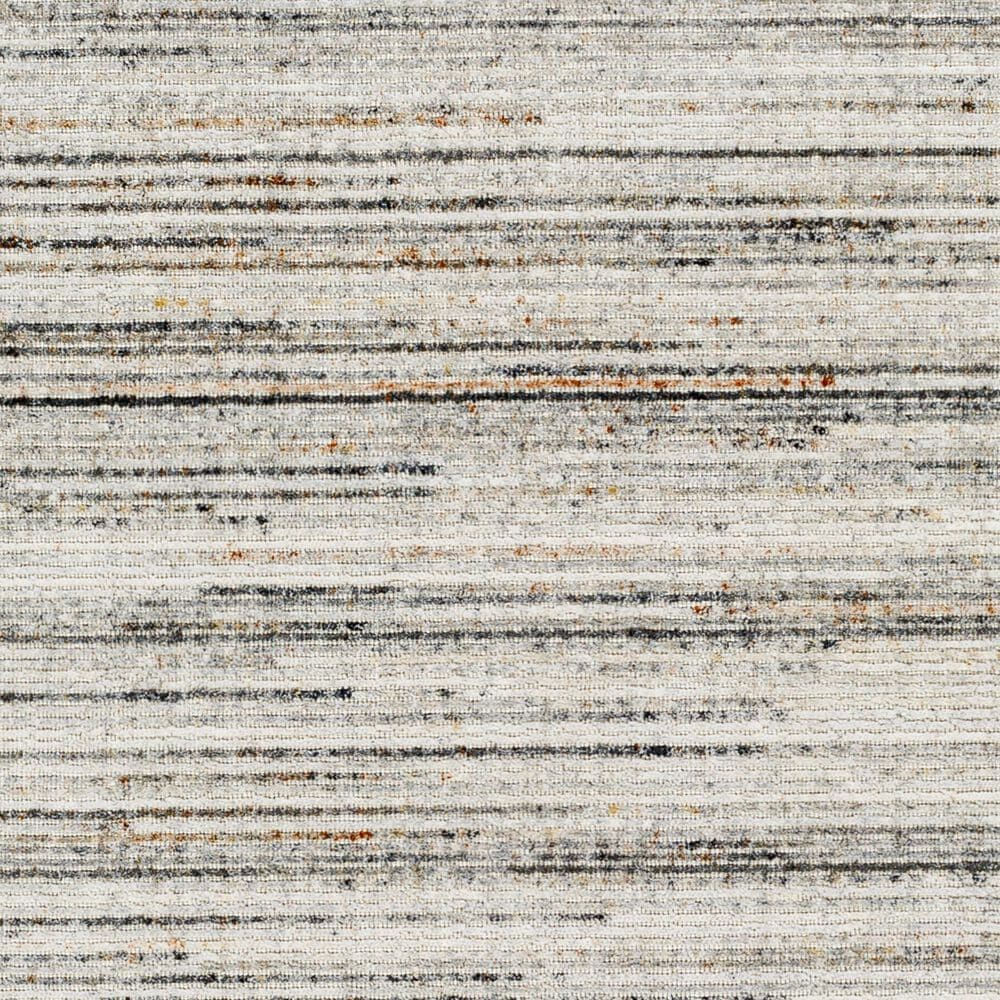 Surya Hollister HOL-2300 9&#39; x 12&#39; Silver Gray, Light Gray, Medium Gray, Charcoal, Brick Red Area Rug, , large