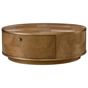 Eichholtz Velutto Coffee Table in Caramel and Brushed Brass, , large