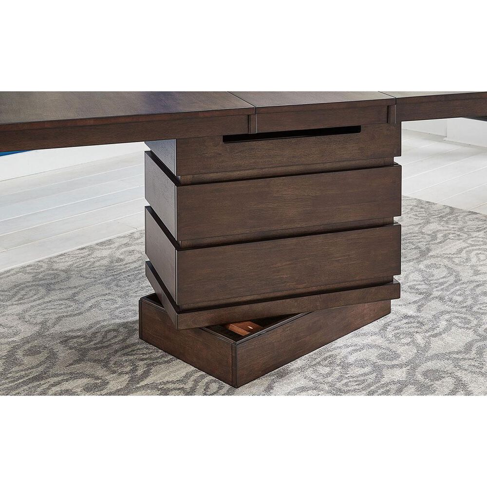 A-America Chesney 7-Piece Counter Height Dining Set in Falcon Brown, , large