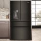 Whirlpool 22 Cu. Ft. 4-Door Depth French Door Refrigerator with Dual Ice Makers in Black Stainless Steel, , large