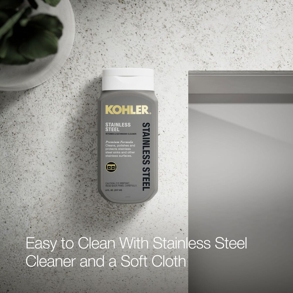 Kohler Task Smart Divide 33" Undermount Double-Bowl Workstation Kitchen Sink in Stainless Steel, , large