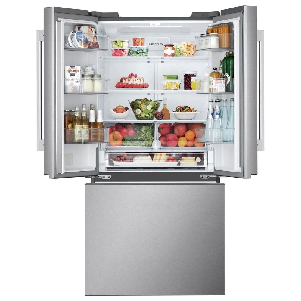 LG 25.1 Cu. Ft. 3-Door French Door Refrigerator in Stainless Steel, , large