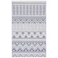 Safavieh Bermuda 4" x 6" Cream and Navy Indoor/Outdoor Area Performance Rug, , large