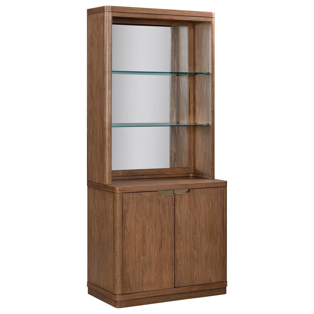 Riva Ridge Caden 3-Piece Executive Desk with Bookcase and File Cabinet Set in Spiced Caramel, , large