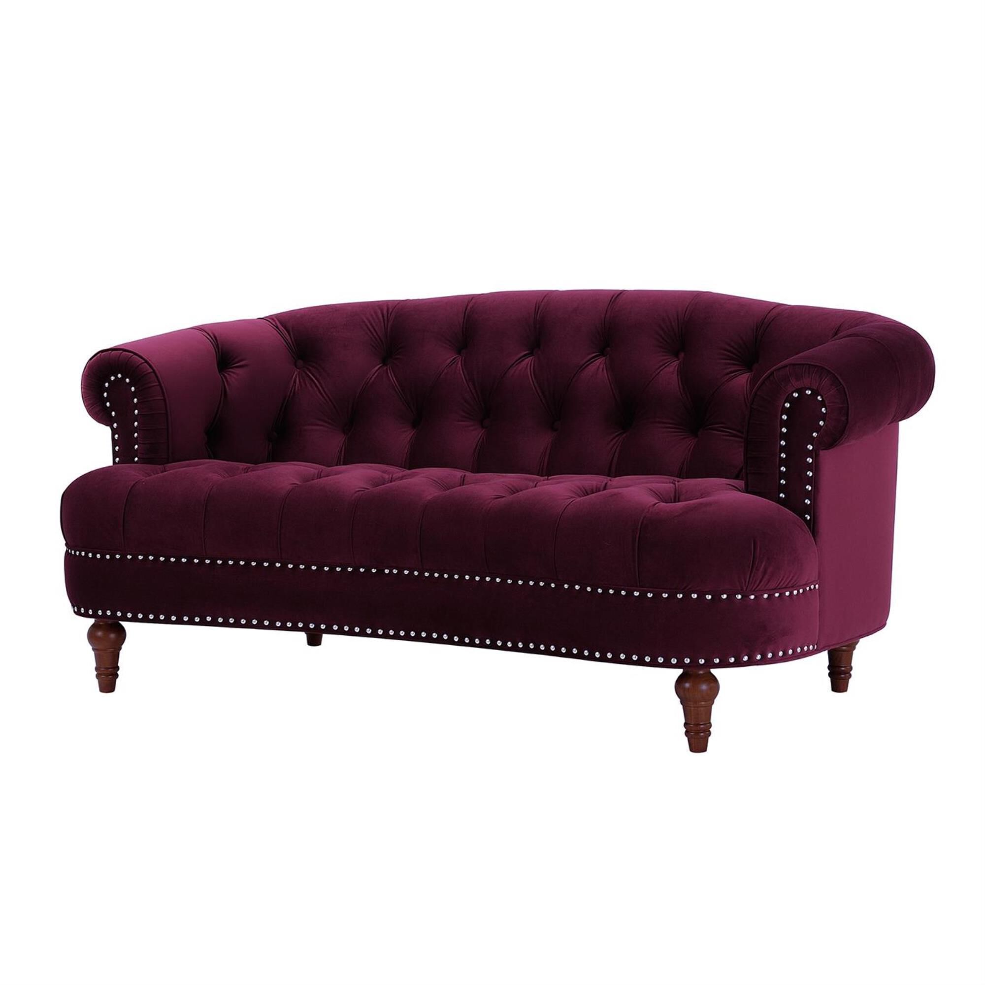 Jennifer Taylor Home La Rosa Victorian Chesterfield Loveseat in