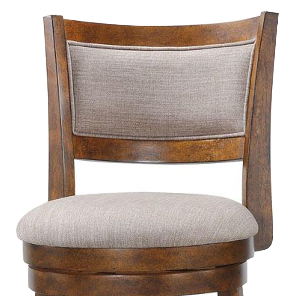 Sasha Lee 24&quot; Swivel Counter Stool in Burnt Brown, , large