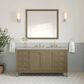 James Martin Vanities Chicago 60" Single Bathroom Vanity in Walnut Whisper with 3 cm Victorian Silver Quartz Top, Rectangular Sink and FreePower Wireless Charger, , large