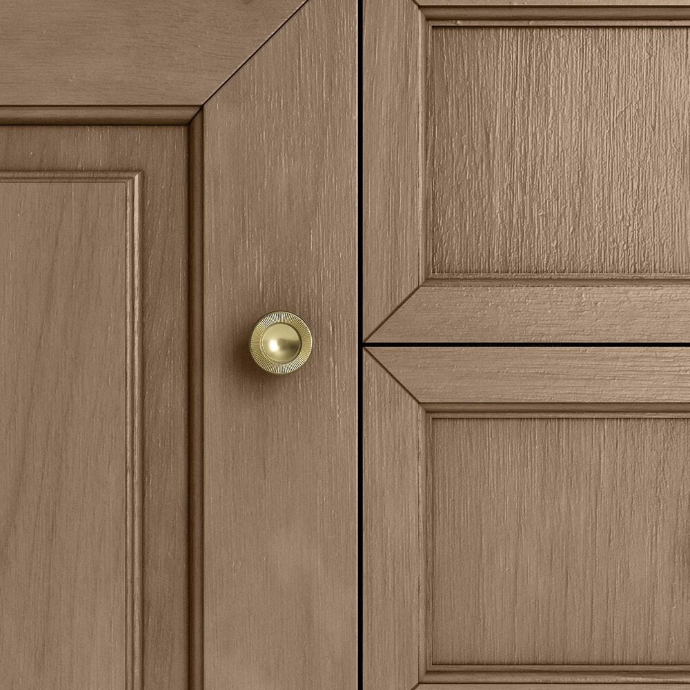 James Martin Vanities Brookfield 48" Single Bathroom Vanity in Pecan with 3 cm Victorian Silver Quartz Top and Rectangular Sink, , large