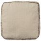 LR Home 18" Square Floral Pouf in Taupe, , large