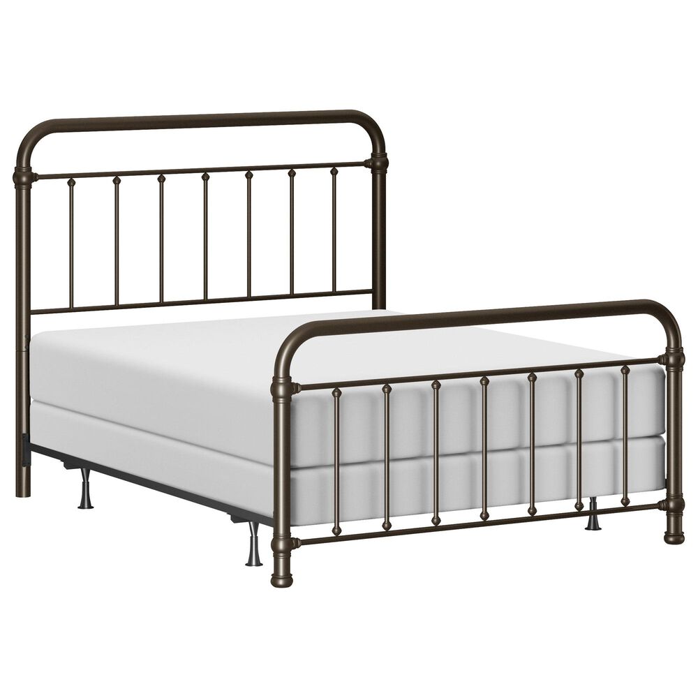 Richlands Furniture Kirkland Full Metal Slat Bed with Metal Frame in Dark Bronze, , large