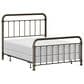 Richlands Furniture Kirkland Full Metal Slat Bed with Metal Frame in Dark Bronze, , large