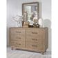 Archbold Furniture Archbold 2 West 6 Drawer Dresser and Mirror in Oat, , large