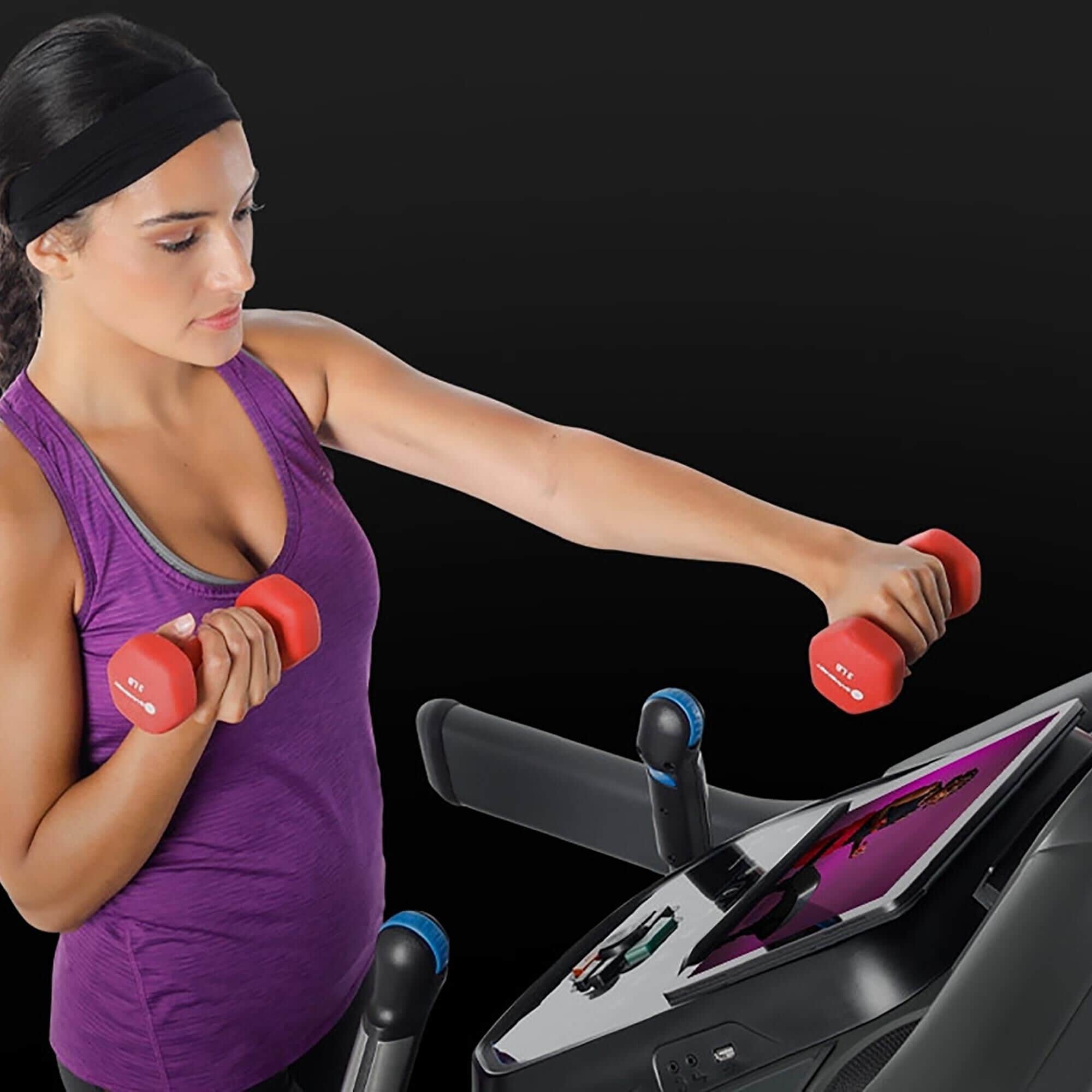 Horizon 7.4 AT Folding Treadmill in Black