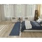 Nourison Twist Reversible 2"2" x 12" Blue Indoor/Outdoor Runner, , large