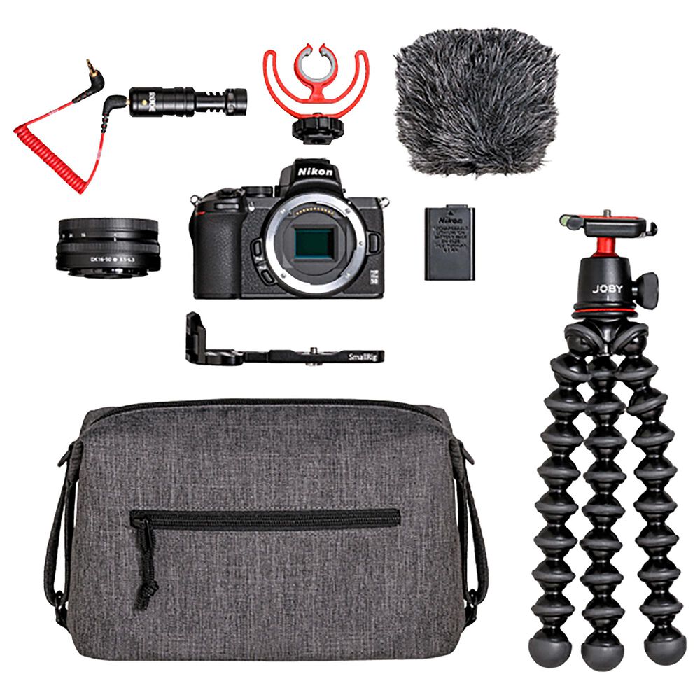 Nikon Creator"s Kit with Z50 Digital SLR Cameras and Z DX 16-50mm f/3.5-6.3 Lens, , large